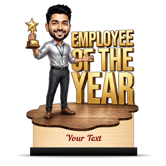 Personalized Achievement Award Male Caricature C939