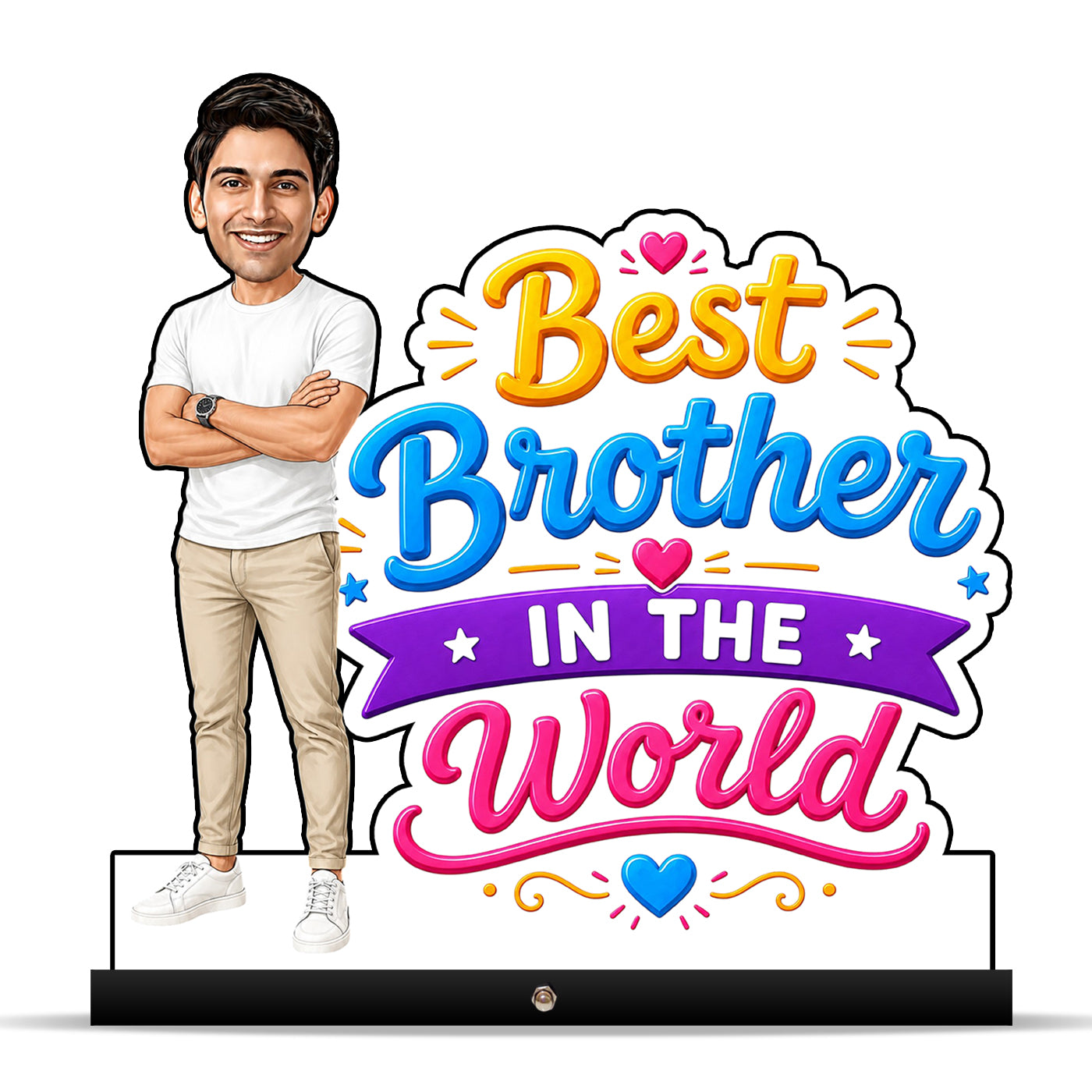 Raksha Bandhan Caricature for Brother C576