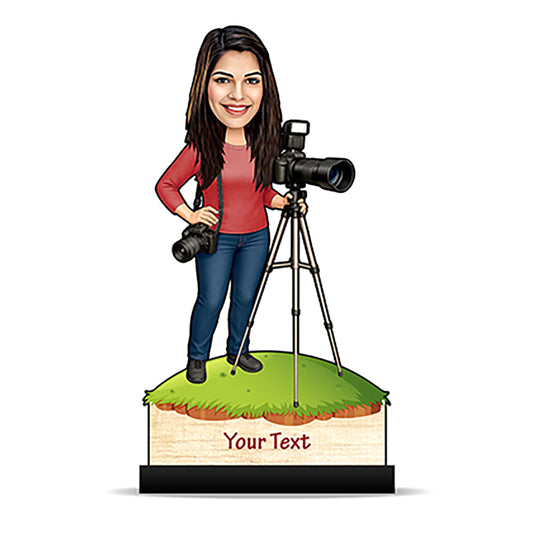 Lady Photographer Caricature C373