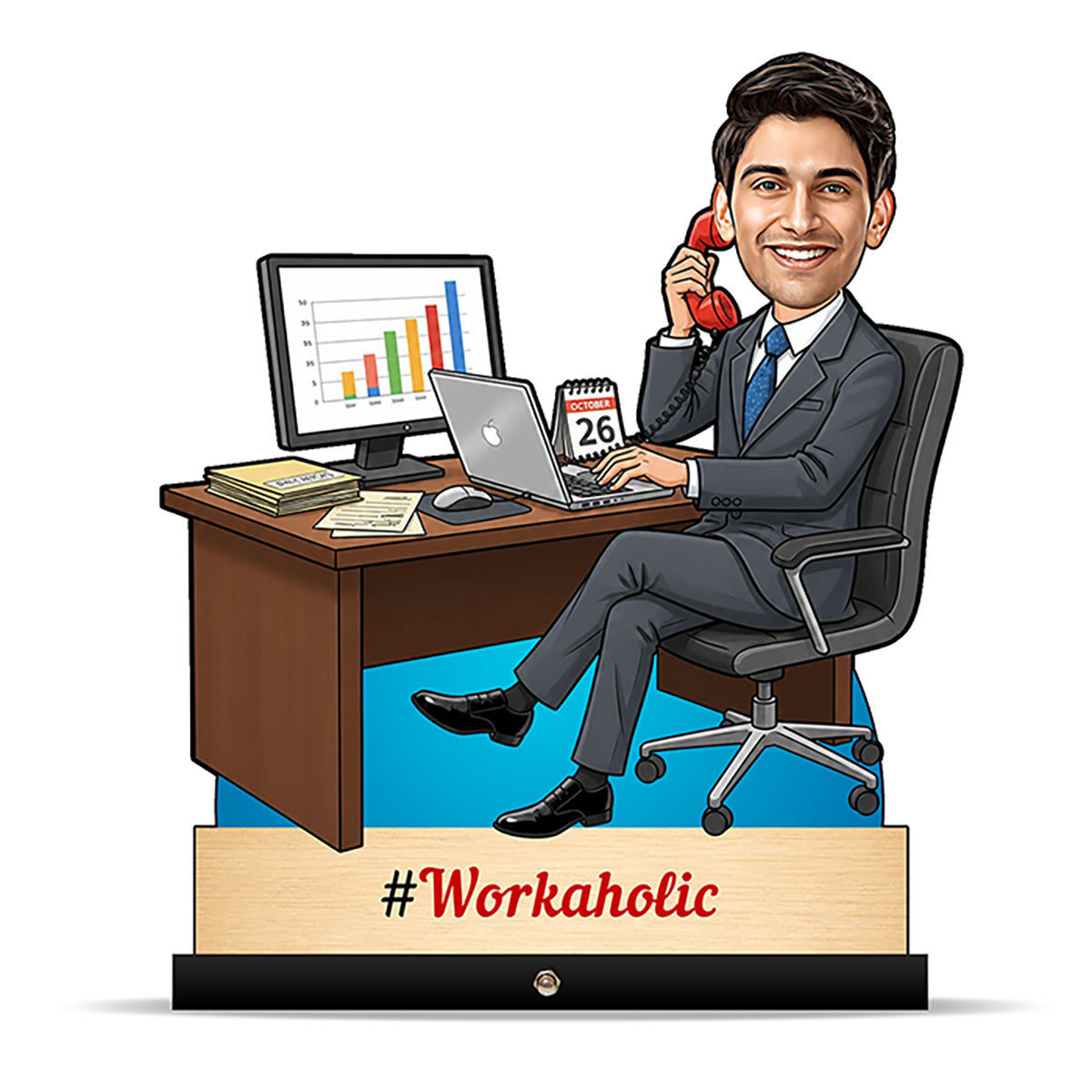 Corporate Male Caricature C446