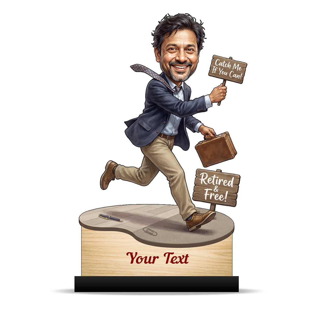 Personalized Male Retirement Caricature C1041