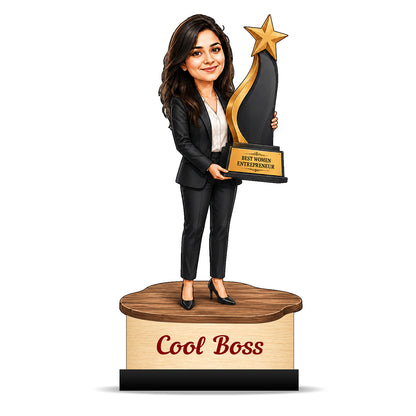 Personalized Female Cool Boss Caricature C857
