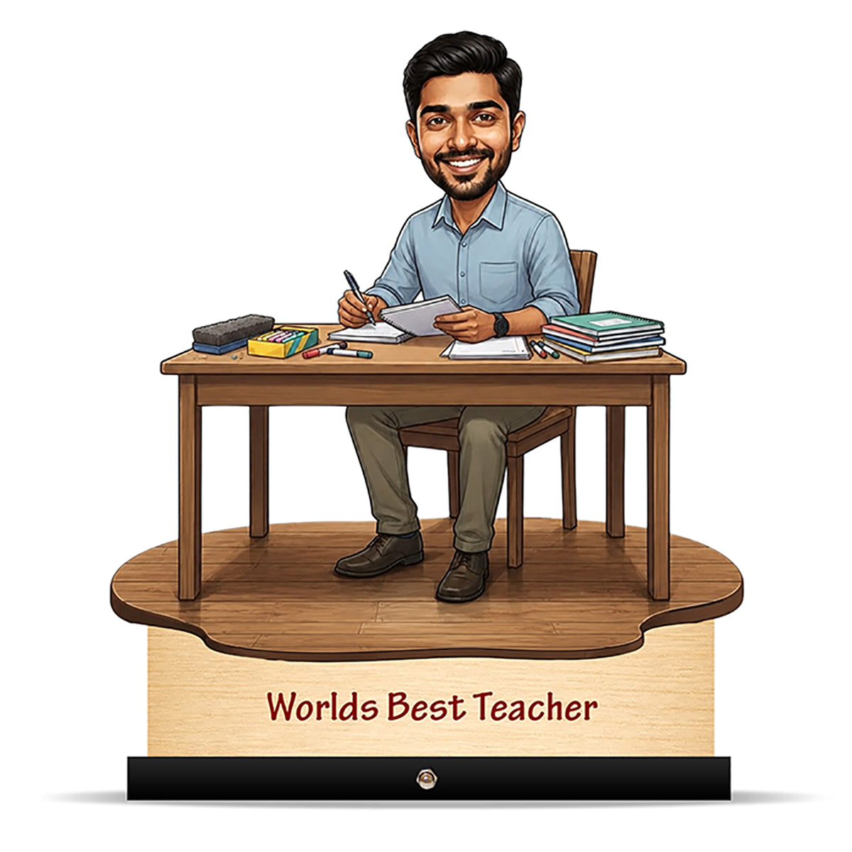 Worlds Best Teacher Caricature C529