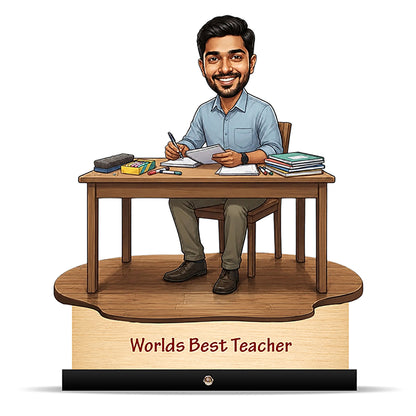 Worlds Best Teacher Caricature C529