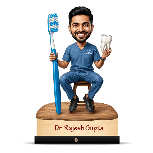 Dentist Doctor Caricature for Male Doctor C566