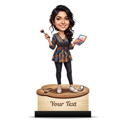 Personalized Gift for Beautician, Makeup Artist & Makeup Lover Caricature C1181