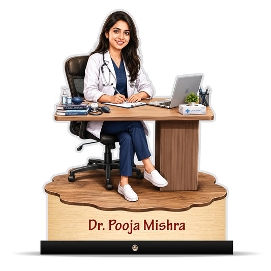 Personalized Female Doctor's Caricature C794