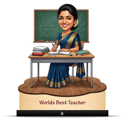 Worlds Best Teacher Caricature C517