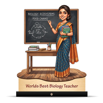 Worlds Best Biology Teacher Caricature C512