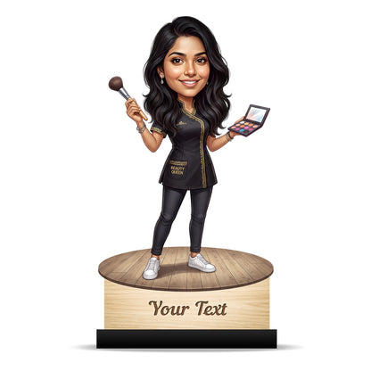Personalized Gift for Beautician, Makeup Artist & Makeup Lover Caricature C1180