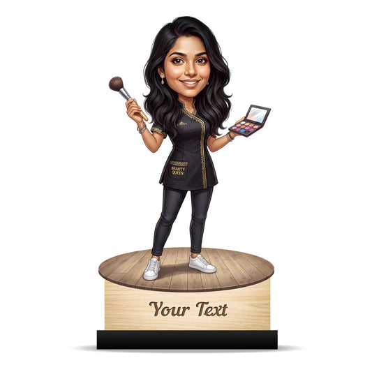 Personalized Gift for Beautician, Makeup Artist & Makeup Lover Caricature C1180