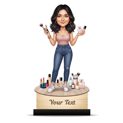 Personalized Gift for Beautician, Makeup Artist & Makeup Lover Caricature C1198