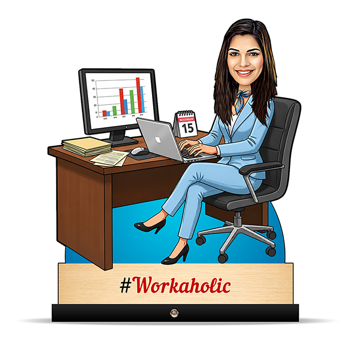 Corporate Female Caricature C445