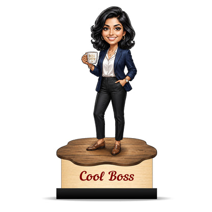 Personalized Female Cool Boss Caricature C850