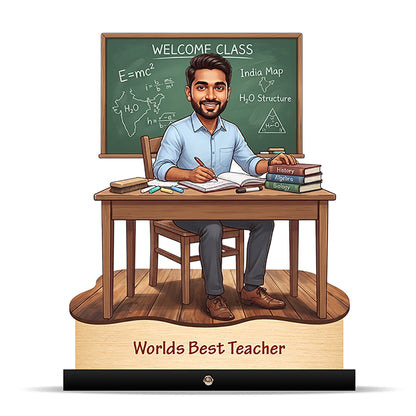 Worlds Best Teacher Caricature C510