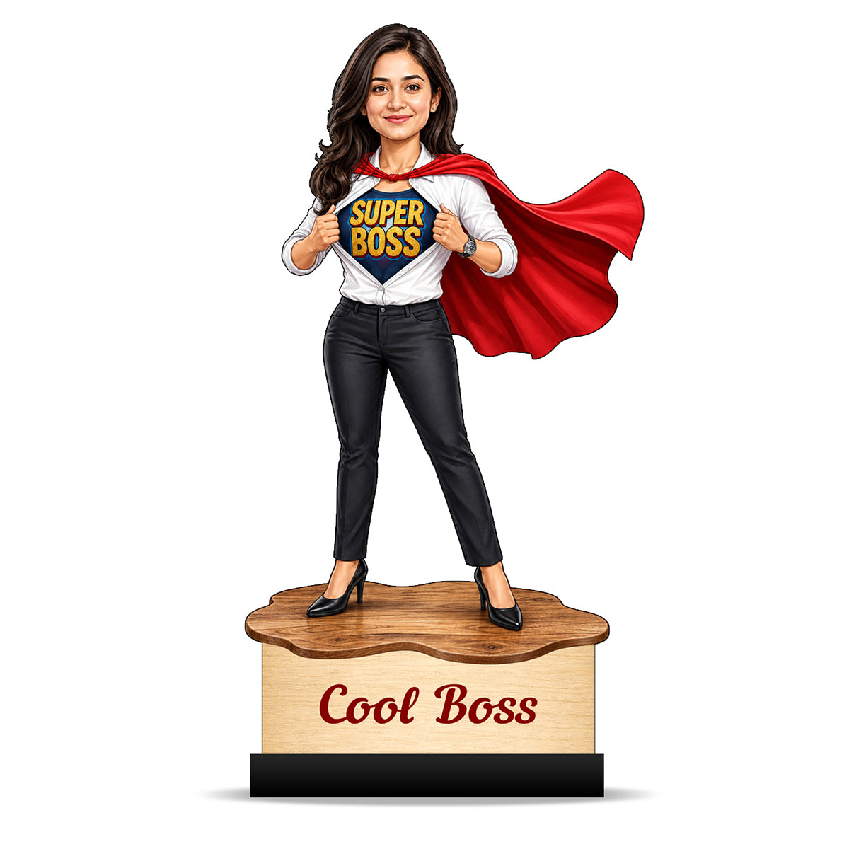 Personalized Female Cool Boss Caricature C854