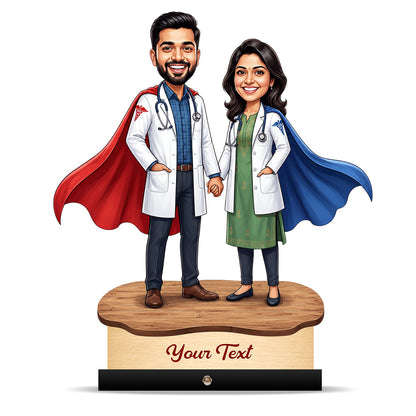 Couple Doctor Caricature Super Doctor C613