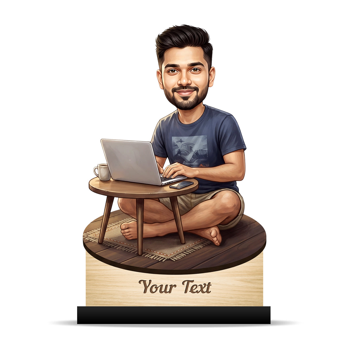 Personalized Male Work From Home Caricature C1105