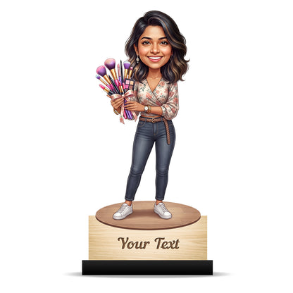 Personalized Gift for Beautician, Makeup Artist & Makeup Lover Caricature C1160
