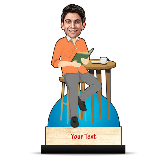 Book Reader caricature C396