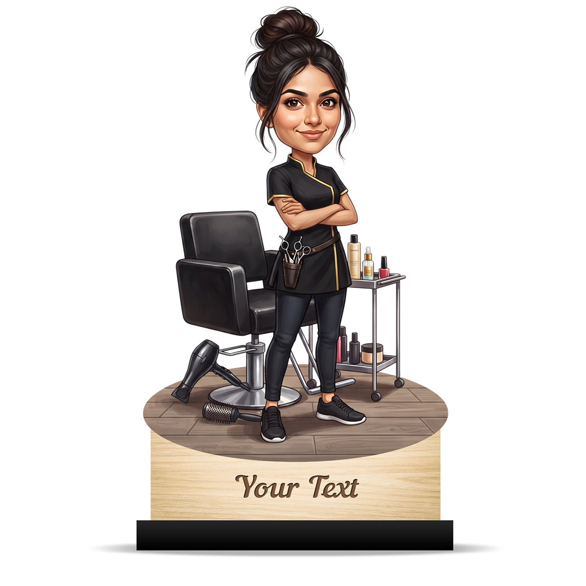Personalized Gift for Beautician, Makeup Artist & Makeup Lover Caricature C1166