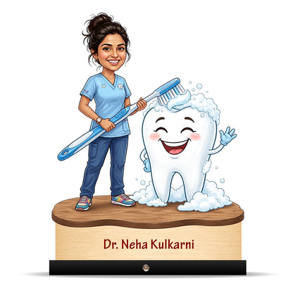 Dentist Doctor Caricature for Female Doctor C564