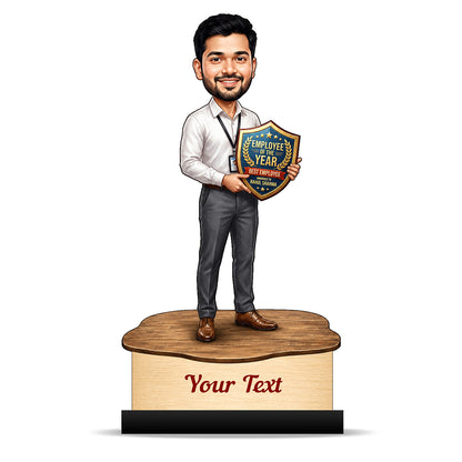 Personalized Achievement Award Male Caricature C962