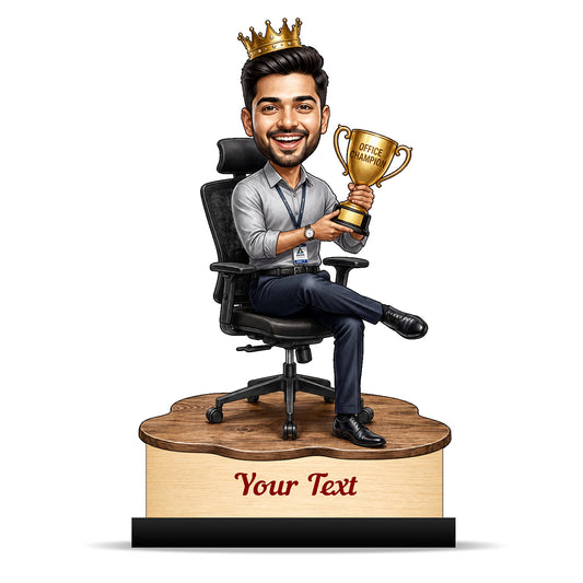Personalized Achievement Award Male Caricature C937