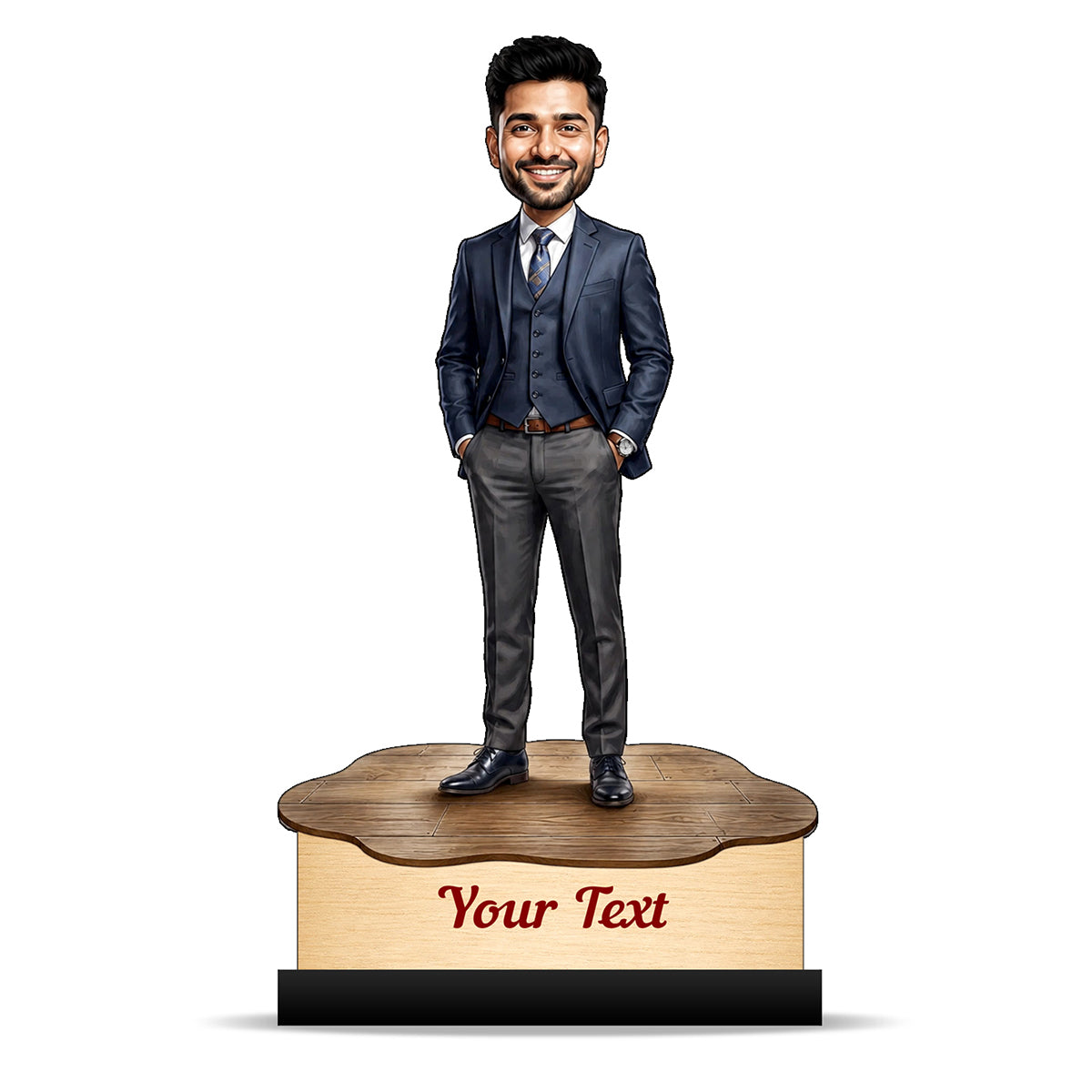 Personalized Corporate Office Male Employee Caricature C907
