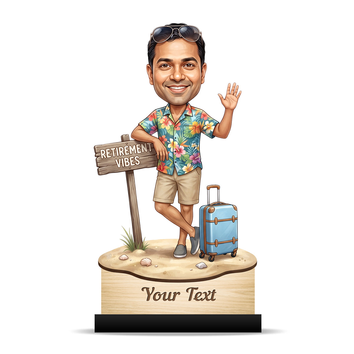 Personalized Male Retirement Caricature C1095