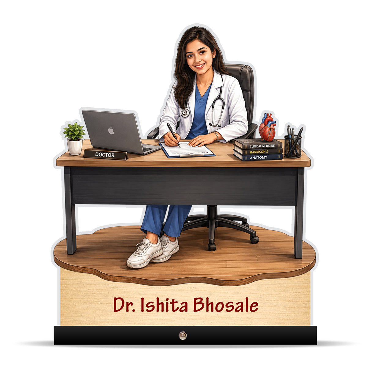 Personalized Female Doctor's Caricature C796