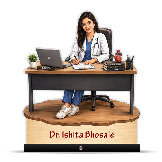 Personalized Female Doctor's Caricature C796