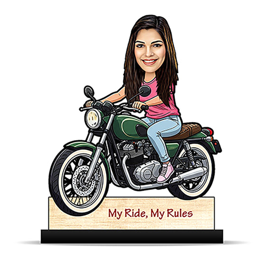 Girl Bike Rider Caricature C412