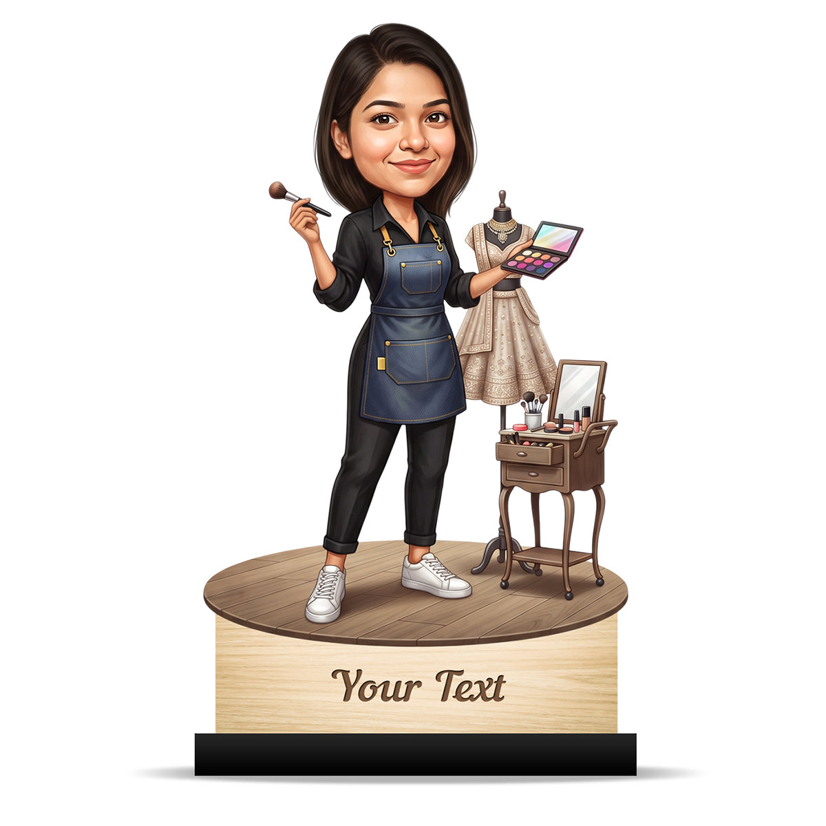 Personalized Gift for Beautician, Makeup Artist & Makeup Lover Caricature C1170
