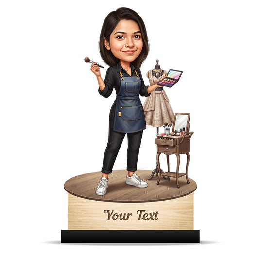 Personalized Gift for Beautician, Makeup Artist & Makeup Lover Caricature C1170