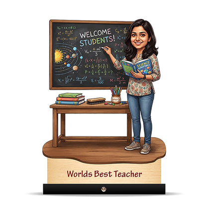 Worlds Best Teacher Caricature C542