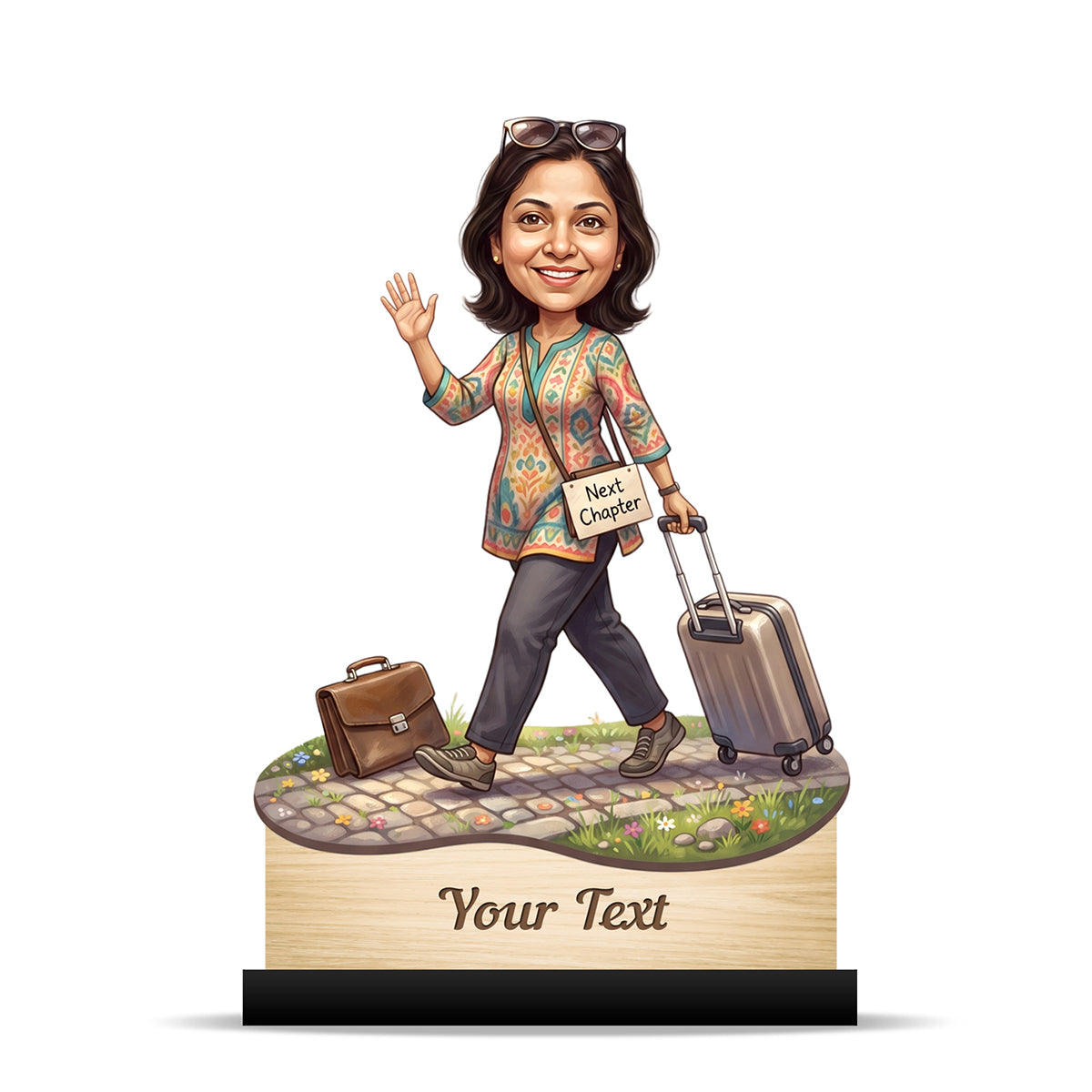 Personalized Female Retirement Caricature C1073