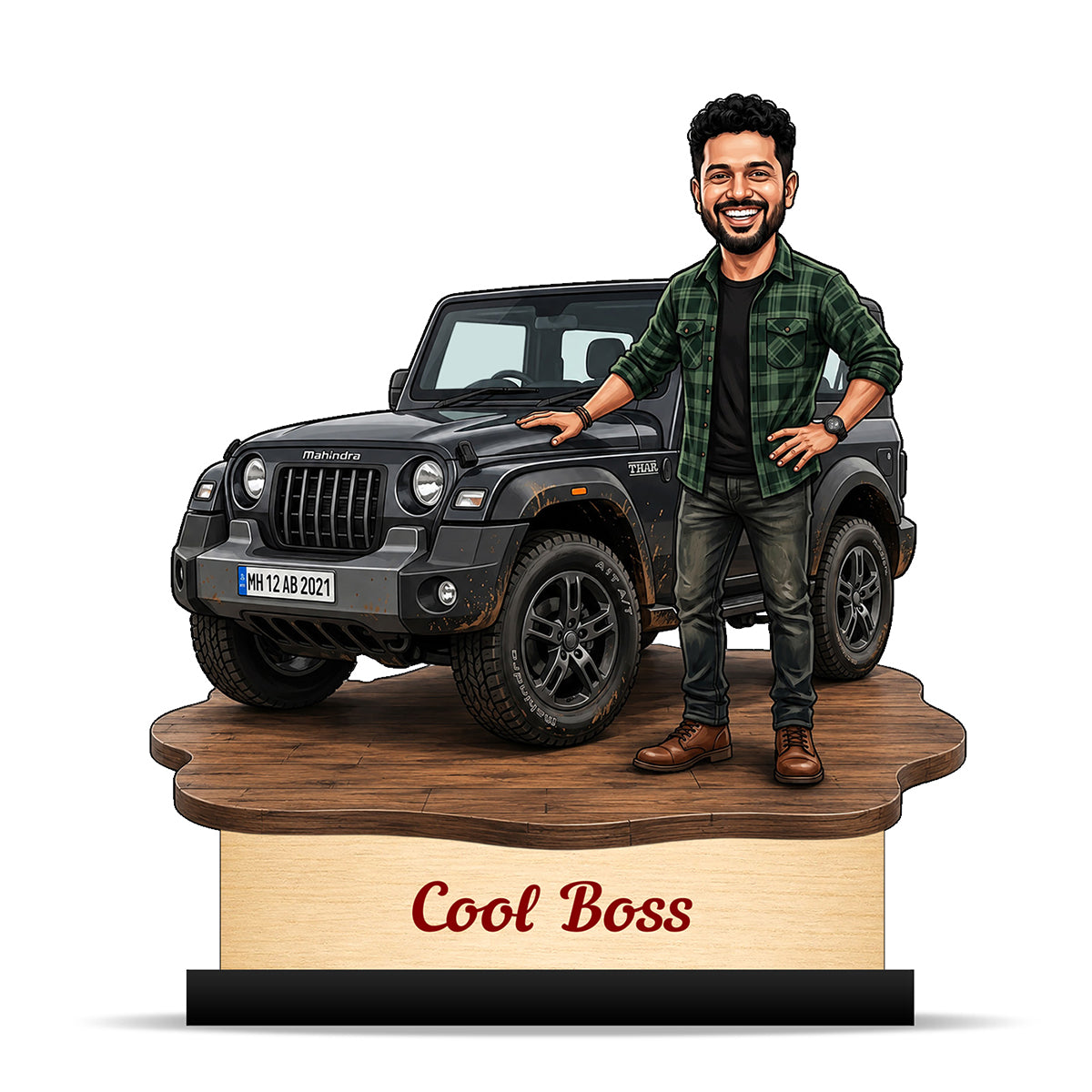 Personalized Cool Boss Caricature C841