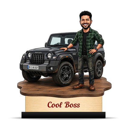 Personalized Cool Boss Caricature C841