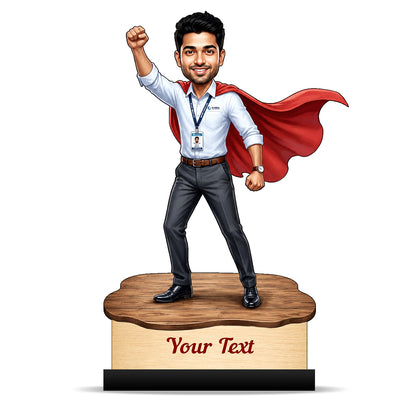 Personalized Corporate Office Male Employee Caricature C901