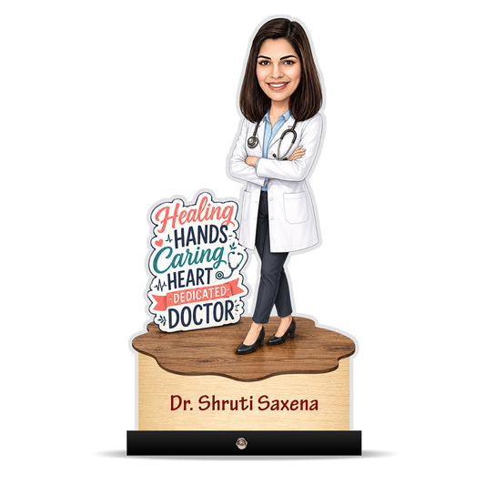Personalized Female Doctor's Caricature C800