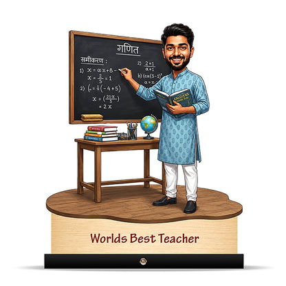 Worlds Best Teacher Caricature C526