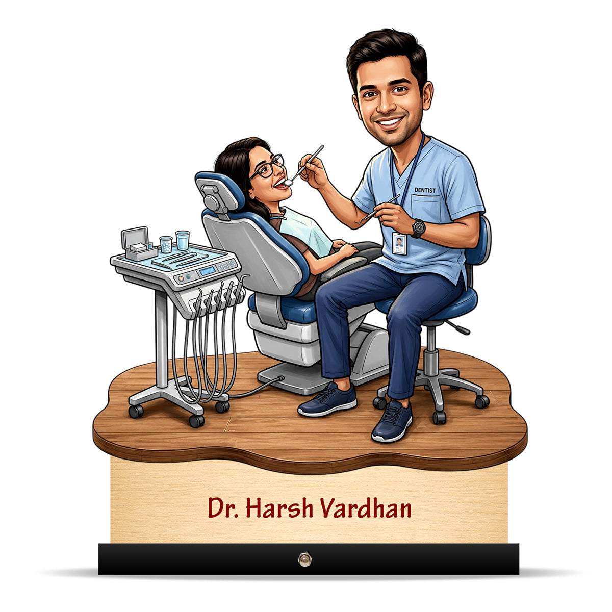 Dentist Doctor Caricature for Male Doctor C571