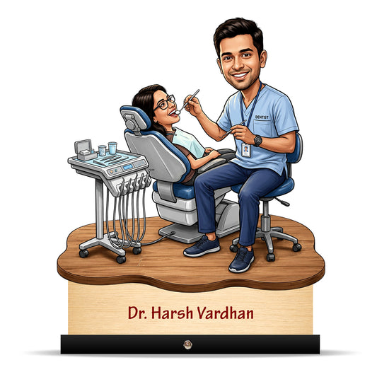 Dentist Doctor Caricature for Male Doctor C571