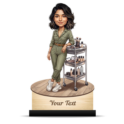 Personalized Gift for Beautician, Makeup Artist & Makeup Lover Caricature C1167