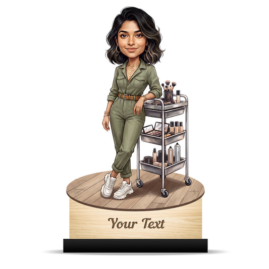 Personalized Gift for Beautician, Makeup Artist & Makeup Lover Caricature C1167