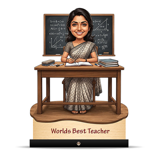 Worlds Best Teacher Caricature C543