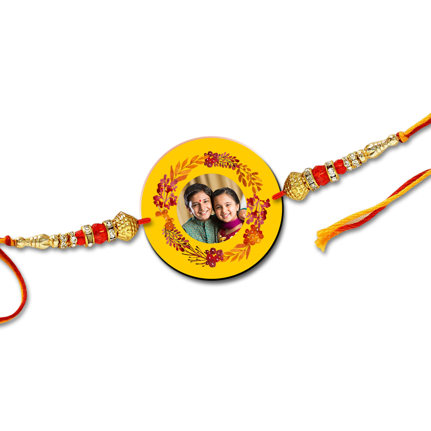 Circle Shape Photo Rakhi R019