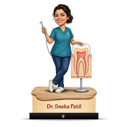 Dentist Doctor Caricature for Female Doctor C567