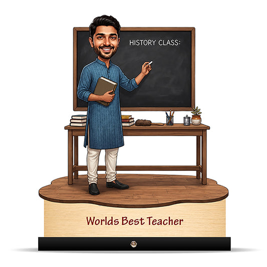 Worlds Best Teacher Caricature C515